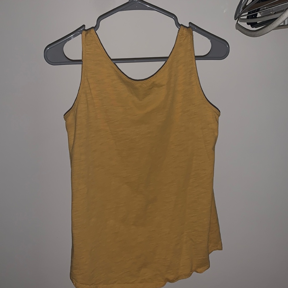 Yellow business tank top size small. LOFT